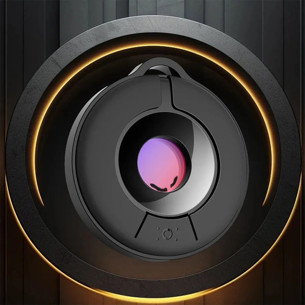 Compact minimalist infrared camera detector for finding hidden spy cameras up to 5 metres away.
