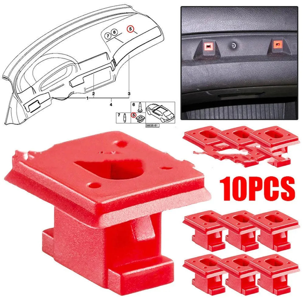 10 plastic snap clips for BMW E46 and X3 E83 interior door trim panel fastening