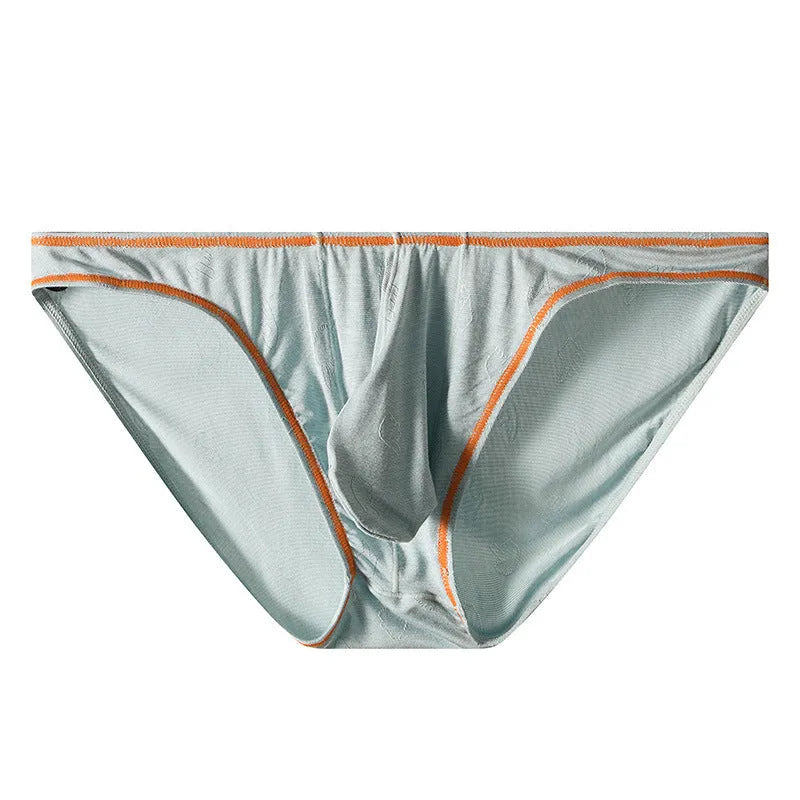 Men's Modal ice silk hip-lift underwear in multiple colour options showing front and back views
