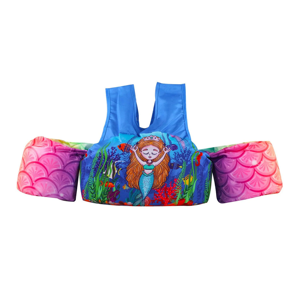 Cartoon design children's swimming arm bands in various colourful patterns including watermelon pineapple and blue crab