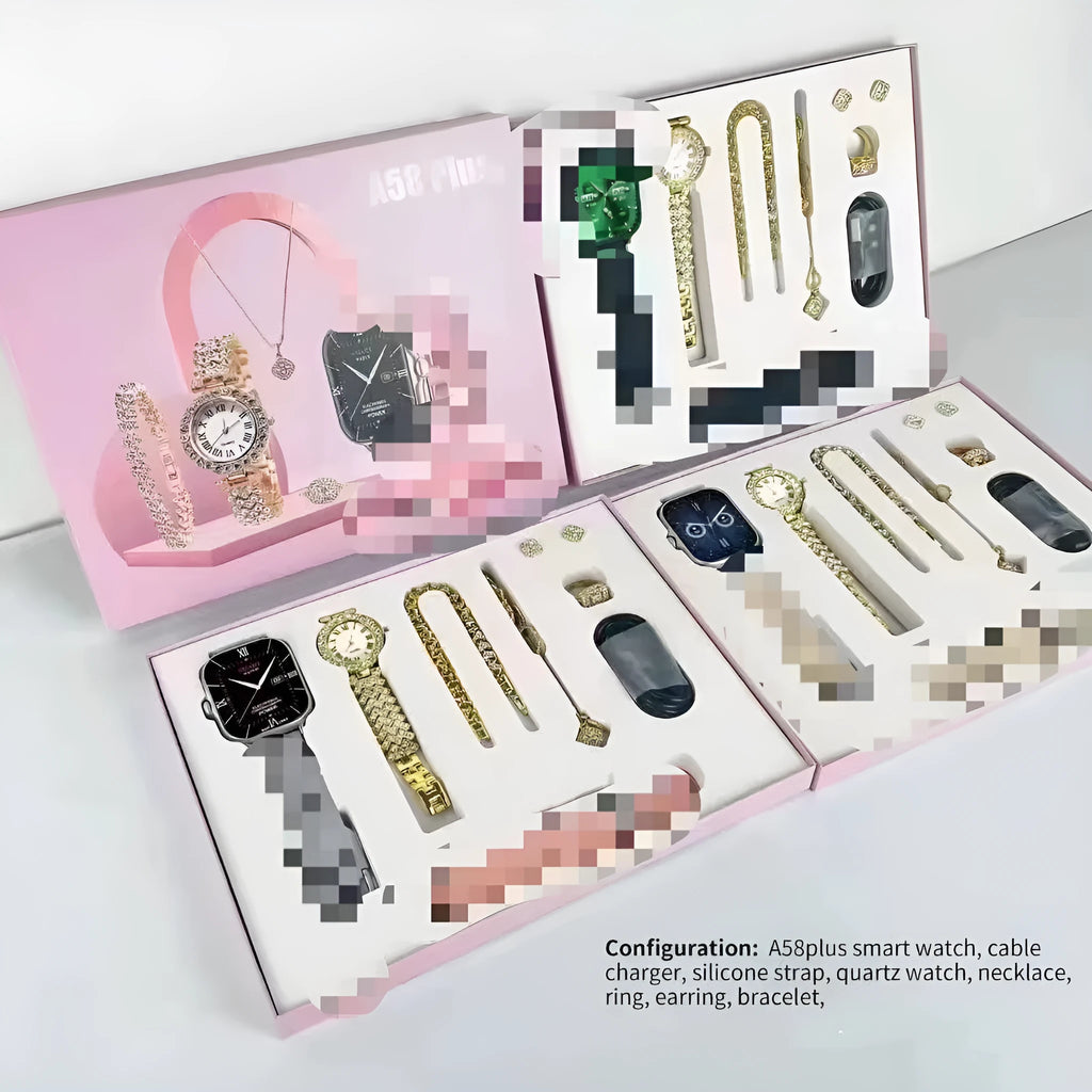A58plus smart watch with touch screen and Bluetooth calling functionality on wrist