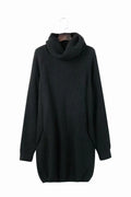 Lapel neckline pullover sweater in yellow, black, or apricot colours with regular sleeves
