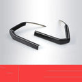 Pair of ABS carbon fibre steering wheel frames with adhesive backing for non-destructive installation