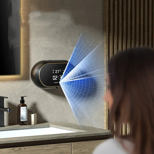 Automatic wall mounted soap dispenser with USB cable and 500ml reservoir