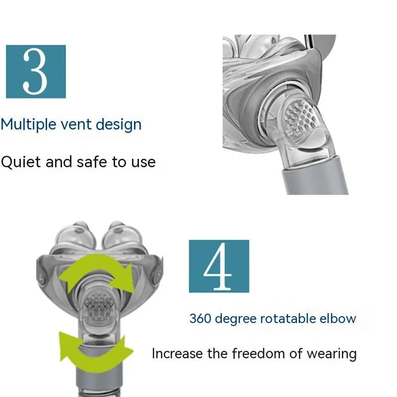 Ventilator nasal pillow and mask set with silicone components and adjustable headband