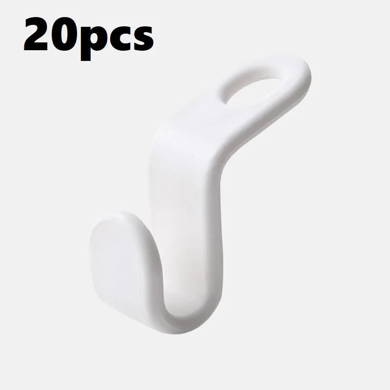 Plastic closet stack hanger hook 6-pack PP material 6x2cm for wardrobe organisation