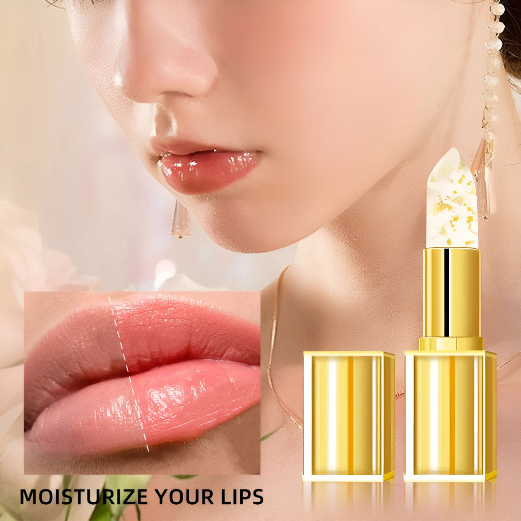 Warm colour-changing anti-smudge lipstick in a 3.5g stick with moisturising balm base.