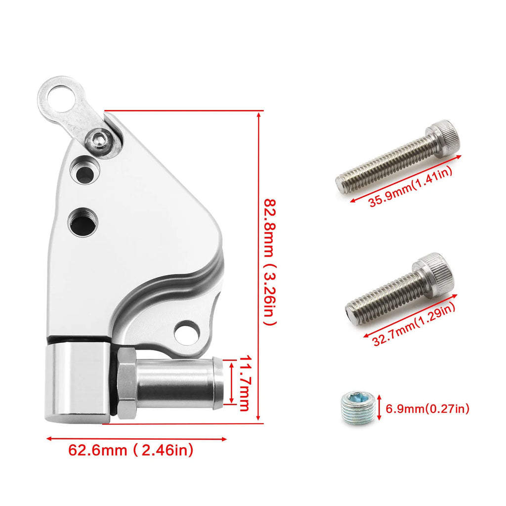 Aluminium intake manifold coolant adapter for Honda K20 K24 engines with mounting hardware