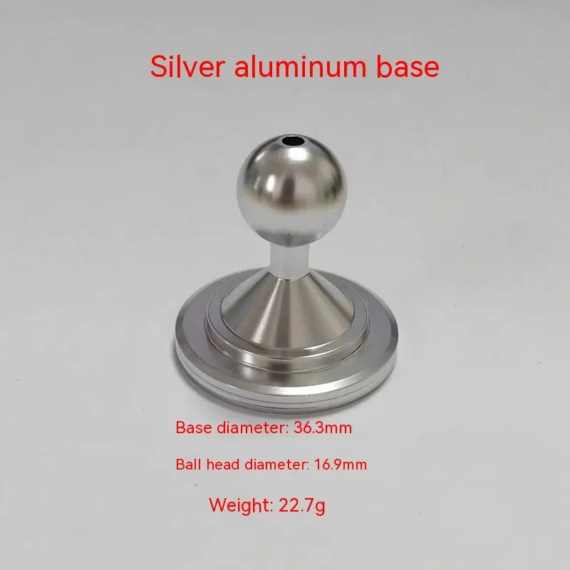 Aluminium alloy dashboard mounting base plate in silver or black for vehicle device organisation