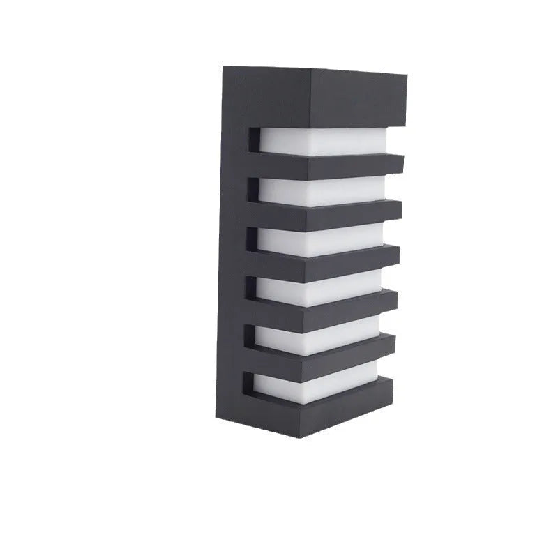 Modern minimalist outdoor wall lamp with aluminium alloy shell for garden or patio mounting