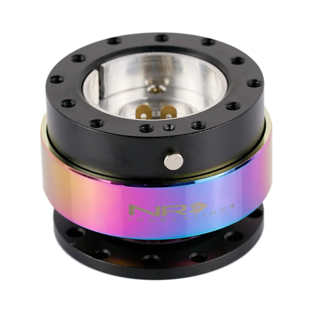Colourful car steering wheel lock quick-release device with connection base