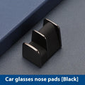 Car dashboard glasses storage clip in zinc alloy and leather measuring 3.7cm