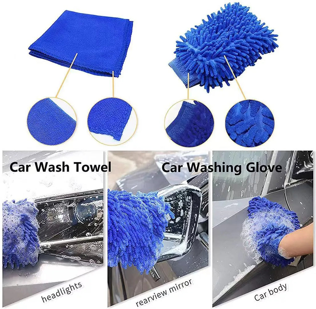 26-piece automotive cleaning brush kit in PP plastic with multiple brush types