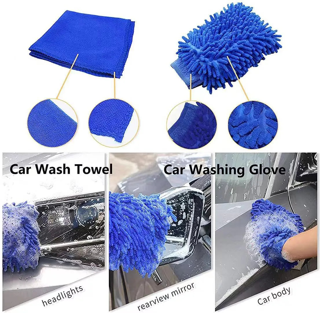 26-piece automotive cleaning brush kit in PP plastic with multiple brush types