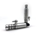 A pair of metallic VVT oil control solenoid valves for Buick and Chevrolet vehicles.