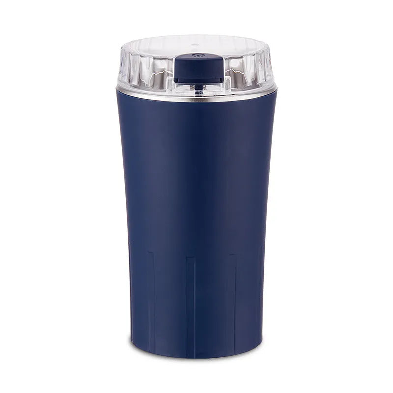 Blue stainless steel mini flour mill and grinder machine for chillies, peppers and grains