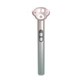 Gradient pink cat's paw shaped eye massager with micro-current technology and charging cable