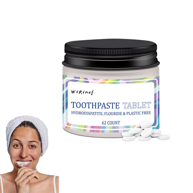 TP19 solid toothpaste tablets in portable format for water-free oral hygiene
