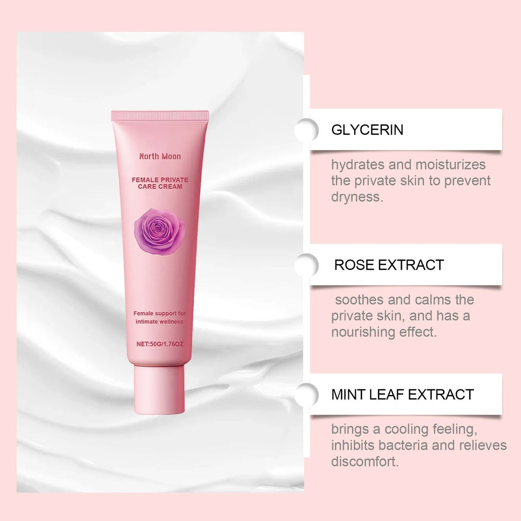50g gentle care moisturising cream in container for dry skin with glycerol formulation