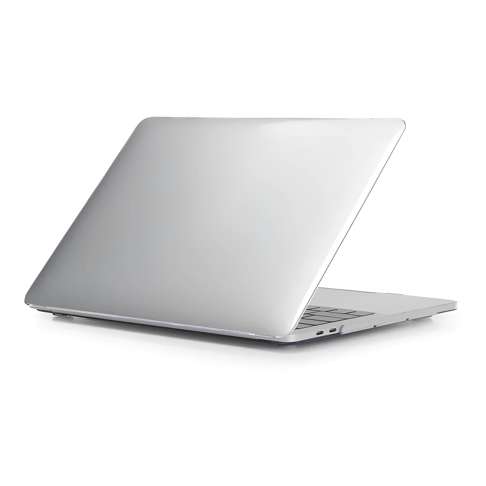 Transparent and black PC hard shell cases for MacBook Pro 14-inch and 16-inch laptops