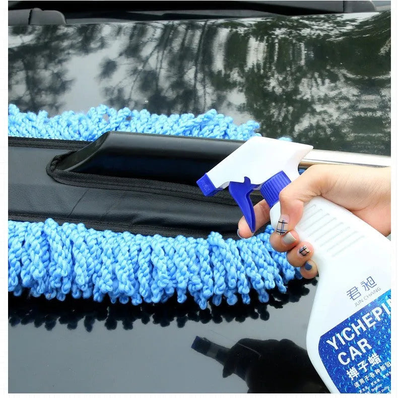 Duster Wax 500ml powder sprayer wax container for car paint maintenance with glazing and oxidation resistance functions