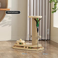 Solid wood cat scratching post with rotating turntable in multiple design options