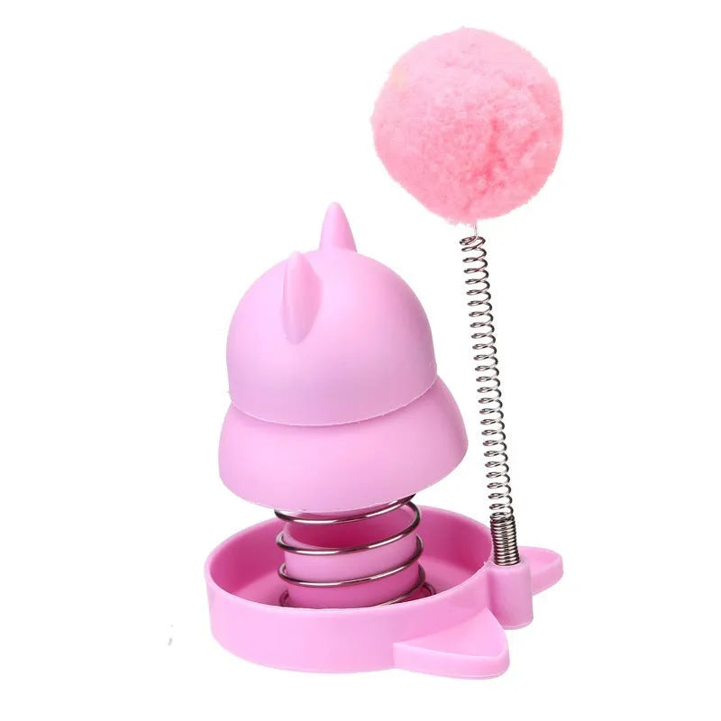 Lucky cat mint ball toy with four mint balls for feline play and dental grinding