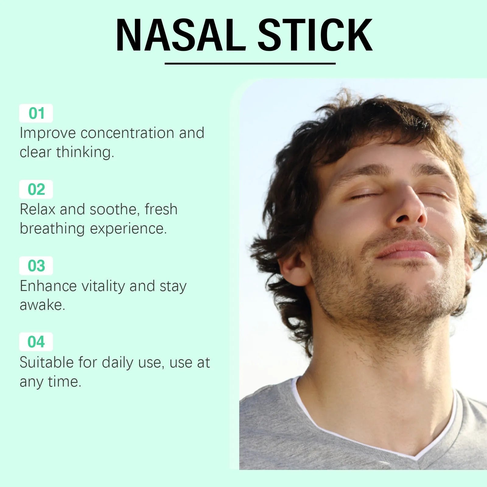 Mint Cool Nose Soothing Suit nose spray set of three 1.8ml bottles with menthol and spearmint