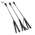 Short low carbon steel rider whip for obstacle training on white background