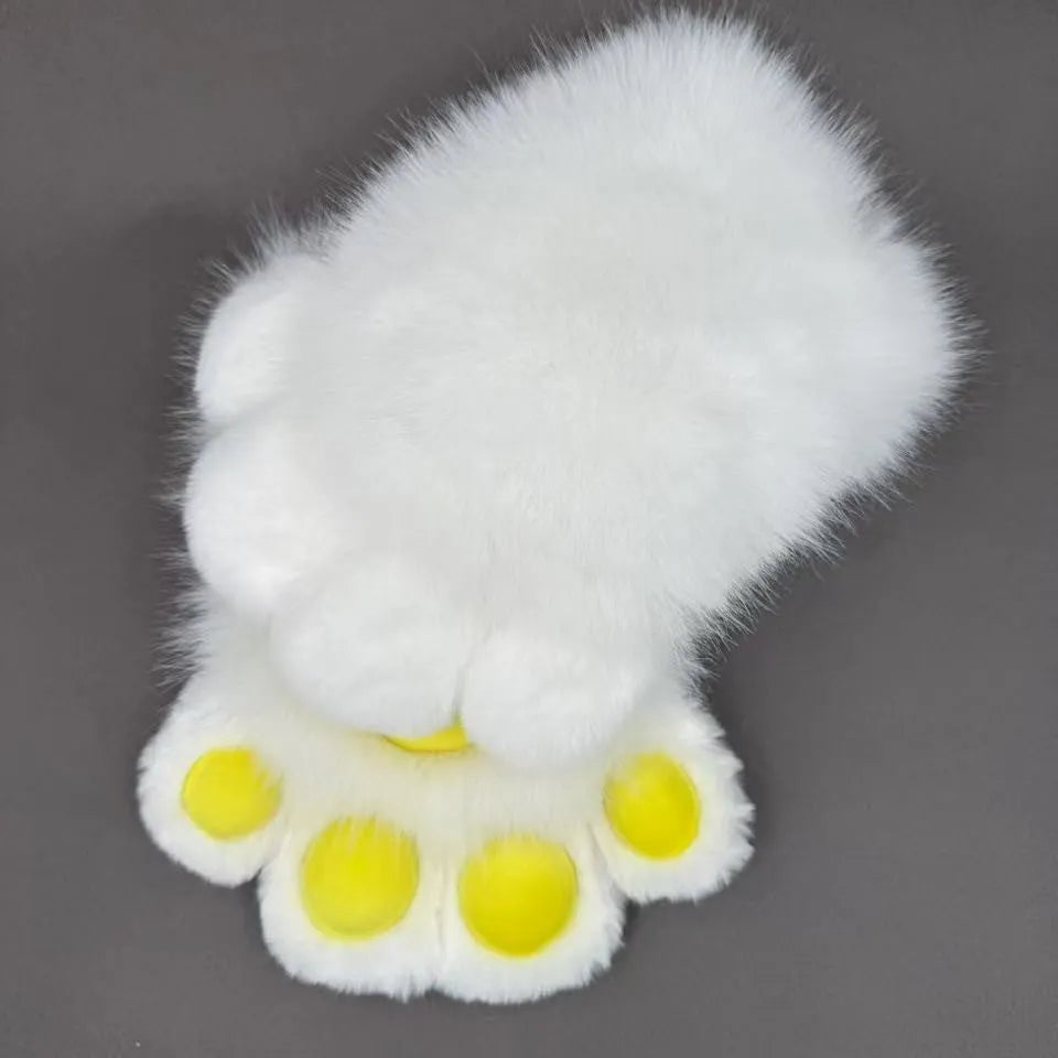 Colourful animal claw cosplay gloves with multiple pad colour options on free size nylon construction