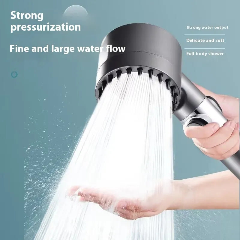Strong Boost portable shower head with three adjustable spray settings and modern simple design