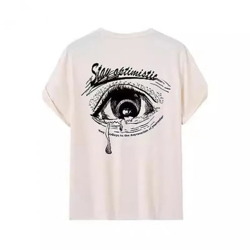 Men's printed street style short-sleeved sports t-shirt with digital pattern on polyester fabric