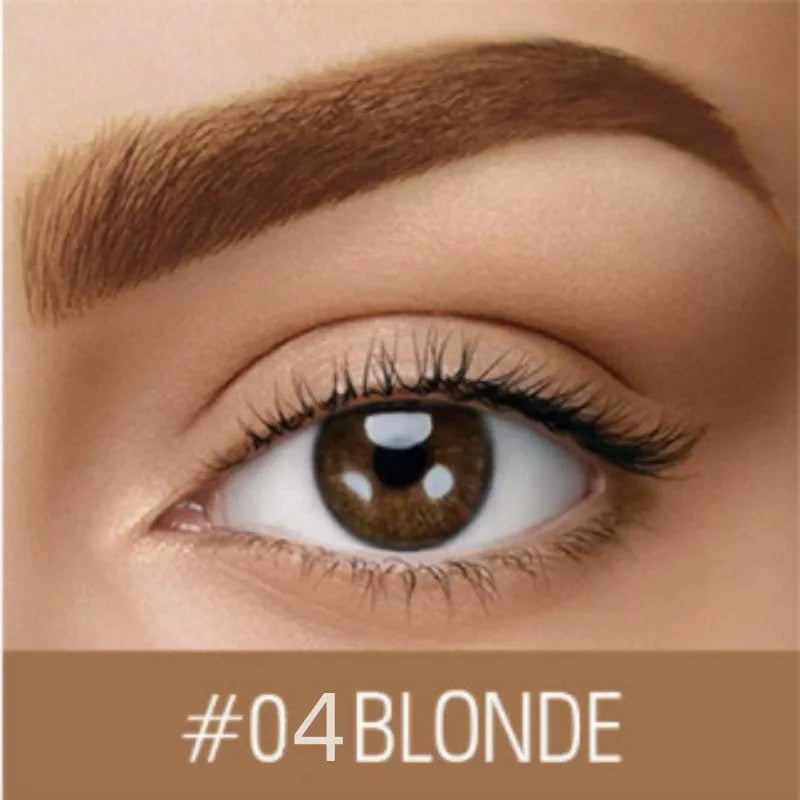 Waterproof eyebrow cream pencil in dark grey and golden yellow shades