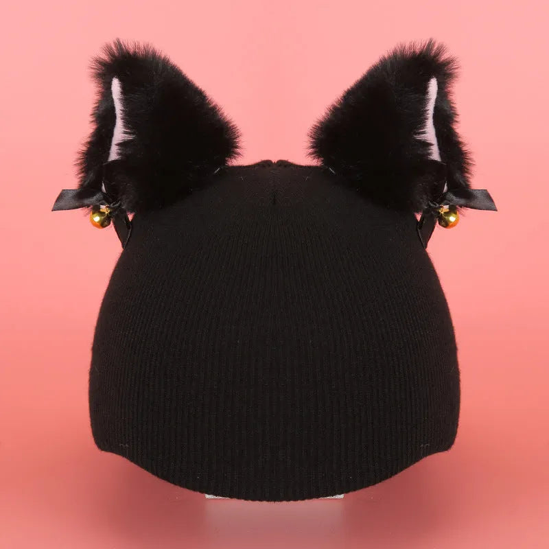 Child's plush cartoon character helmet cover and hat set in soft fabric, shown in medium size.