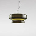 36cm square modern glass chandelier ceiling light with four colour options