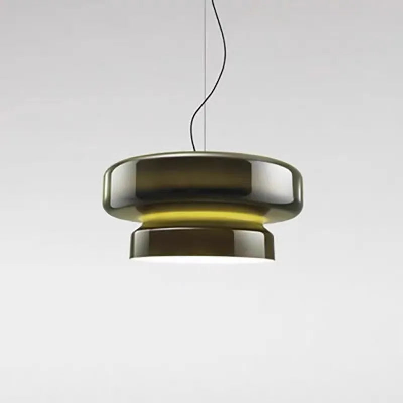 36cm square modern glass chandelier ceiling light with four colour options