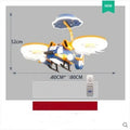 Smart Fighter Boy modern ceiling fan with integrated light fixture for bedroom installation