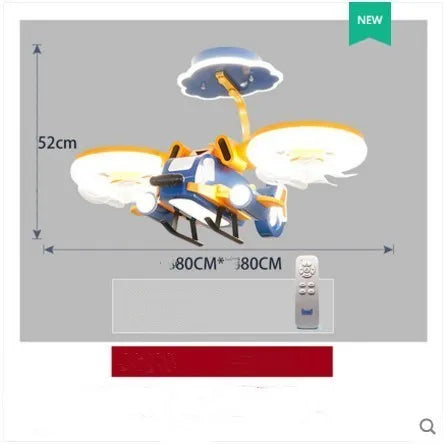 Smart Fighter Boy modern ceiling fan with integrated light fixture for bedroom installation