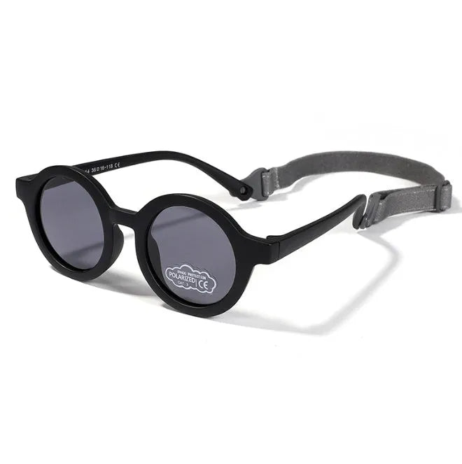 Children's silicone sunglasses for 0-3 years with UV400 protection and polarised TAC lenses