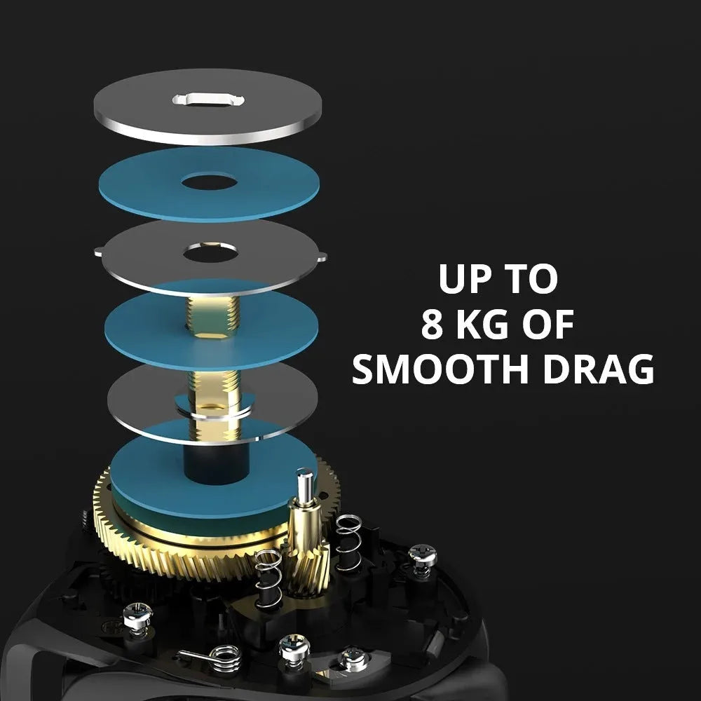 Drip wheel rocking wheel fishing reel with left-hand and right-hand configuration options