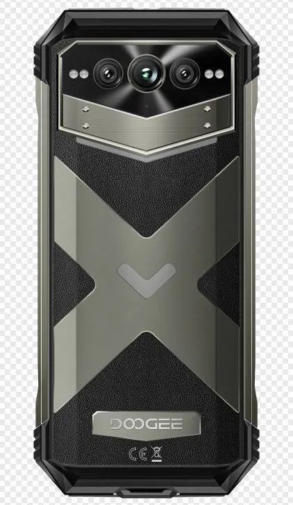 VMAX PRO black and grey plastic smartphone with included charger
