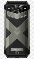 VMAX PRO black and grey plastic smartphone with included charger