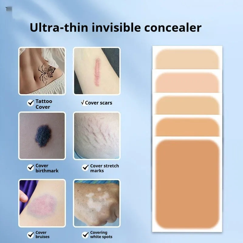 Tattoo Cover Concealer Brush makeup tool for covering skin imperfections, shown with colour options.
