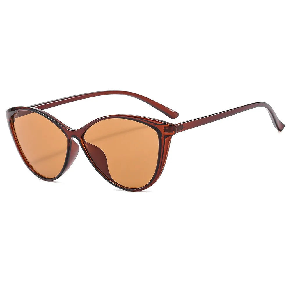 New triangle cat eye butterfly sunglasses black frame gray piece for women party cycling travel