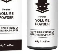40g hair styling powder container for oil control and volume with transparent formula
