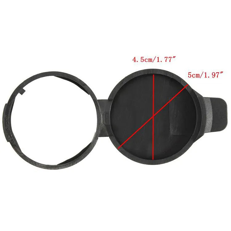 Black plastic wiper spray bottle cover for Chevrolet GMC Buick Cadillac Saab OE 13227300