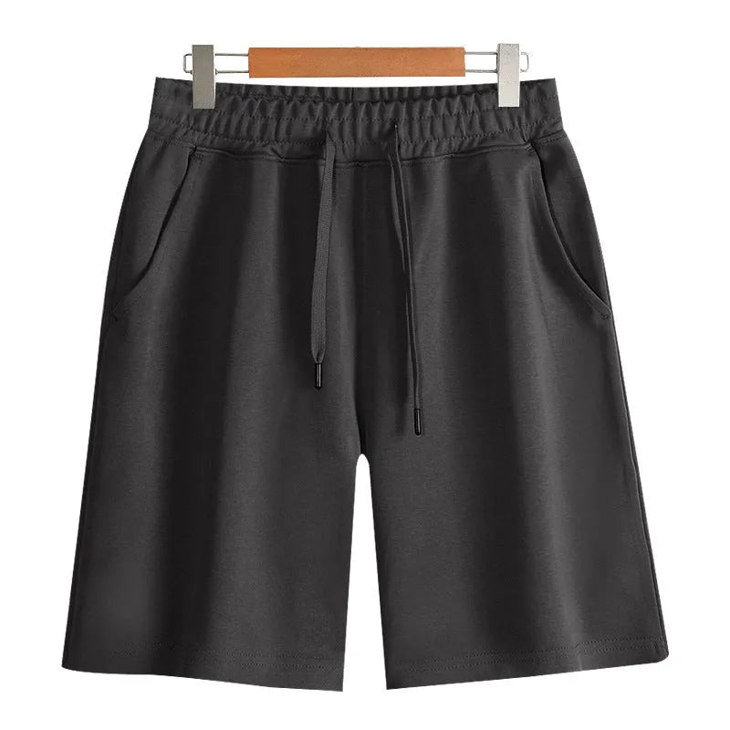 Cotton straight cut sports shorts in multiple colours with micro-elastic fabric for summer wear