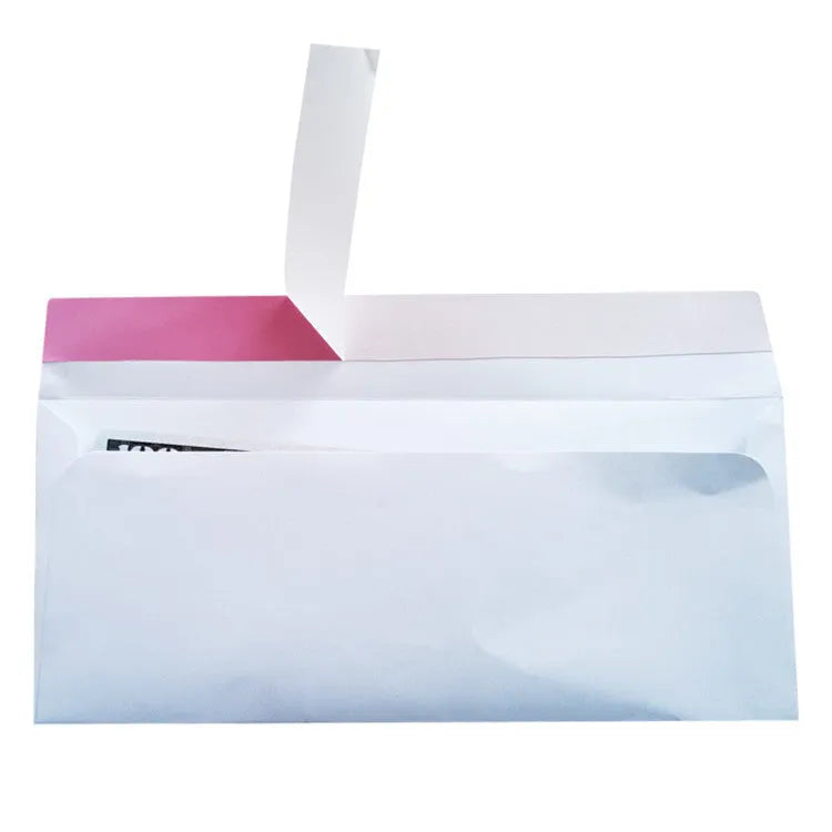 Blue anti opening self-adhesive confidential envelope measuring 105x240mm for document security