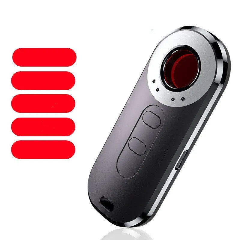 Portable infrared surveillance detector measuring 91mm with frequency scanning capabilities