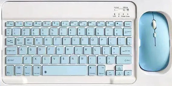 Bluetooth keyboard and mouse set in choice of colours with 10-inch keyboard and dual-mode or single-mode mouse.